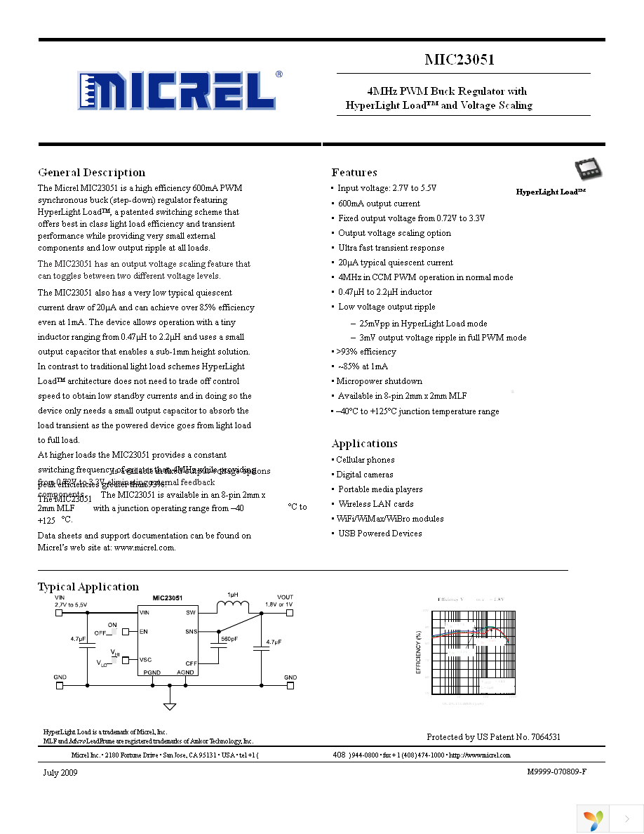 MIC23051-CGYML TR Page 1